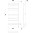 Полотенцесушитель электрический TERMINUS Прато 500х1300/15 с sensor quick touch