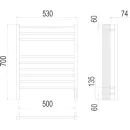 Полотенцесушитель электрический TERMINUS Сицилия 500x700/9 с sensor quick touch