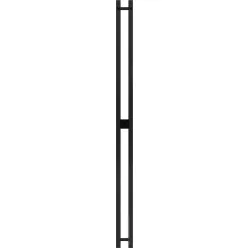 Полотенцесушитель электрический TERMINUS Стойка Duo Проф 1600 черный