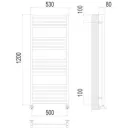 Полотенцесушитель водяной TERMINUS Тоскана 500x1200/19 1/2" нижнее подключение
