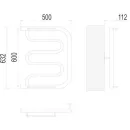 Полотенцесушитель водяной TERMINUS Фокстрот 600x500 