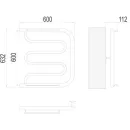 Полотенцесушитель водяной TERMINUS Фокстрот 600x600 