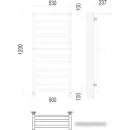 Полотенцесушитель водяной TERMINUS Хендрикс 500x1200/12 1/2" нижнее подключение