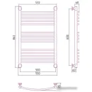 Полотенцесушитель Сунержа Богема+ выгнутая 500x800 03-0221-8050
