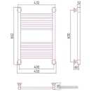 Полотенцесушитель Сунержа Богема+ прямая 400x600 30-0220-6040