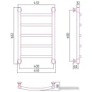 Полотенцесушитель Сунержа Галант+ 40х60/5 1/2", 3/4" (золотой) нижнее подключение 03-0200-6040
