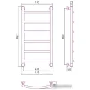 Полотенцесушитель Сунержа Галант+ 800х400 032-0200-8040