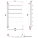 Полотенцесушитель Сунержа Галант+ 800х500 15-0200-8050