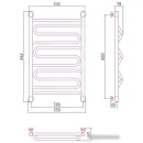Полотенцесушитель Сунержа Элегия+ 800х500 020-0205-8050