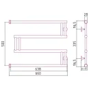 Полотенцесушитель Сунержа High-Tech model "M+" 500х650 020-4050-5065