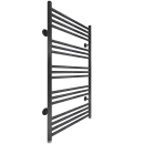 Полотенцесушитель водяной Gloss & Reiter Line 500х1000/17 1" черный, нижнее подключение