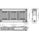 Стальной панельный радиатор Лидея ЛК 21-510 тип 21 500x1000