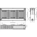 Стальной панельный радиатор Лидея ЛК 22-304 тип 22 300x400