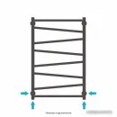 Полотенцесушитель Сунержа Сирокко 500x800 071-0253-8050