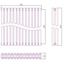 Сунержа Эстет-00 1200х585 13 секций (состаренная бронза)