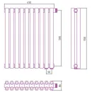 Сунержа Эстет-00 EU50 500х450 10 секций (состаренная латунь)