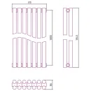 Сунержа Эстет-11 1800х315 7 секций (хром)