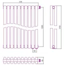 Сунержа Эстет-11 EU50 1200х450 10 секций (золото)