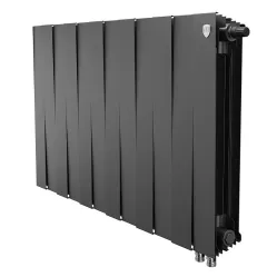 Биметаллический радиатор Royal Thermo PianoForte 500 Чёрный VR80 (12 секций)