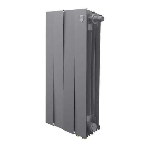 Биметаллический радиатор Royal Thermo PianoForte 500 Серебристый VR80 (4 секции)