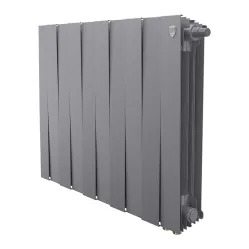 Биметаллический радиатор Royal Thermo PianoForte 500 Серебристый VR80 (10 секций)