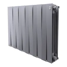 Биметаллический радиатор Royal Thermo PianoForte 500 Серебристый (12 секций)