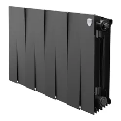 Биметаллический радиатор Royal Thermo PianoForte 300 Чёрный (8 секций)