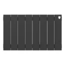 Биметаллический радиатор Royal Thermo PianoForte 300 Чёрный (8 секций)