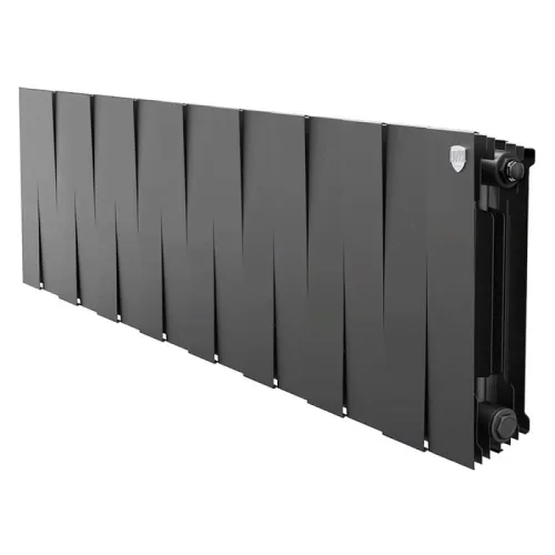 Биметаллический радиатор Royal Thermo PianoForte 300 Чёрный (16 секций)
