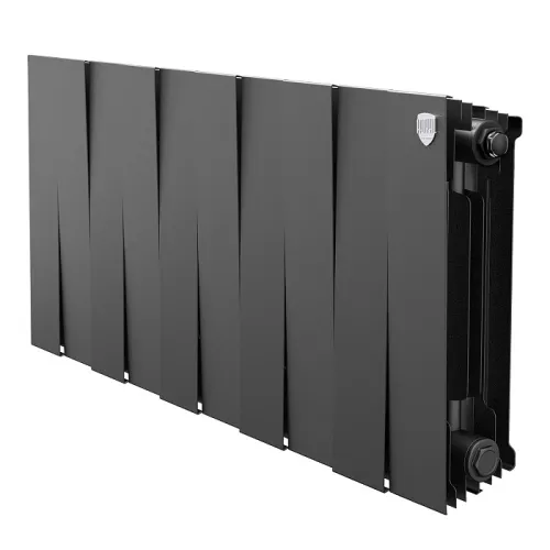 Биметаллический радиатор Royal Thermo PianoForte 300 Чёрный (10 секций)