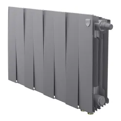 Биметаллический радиатор Royal Thermo PianoForte 300 Серебристый VR80 (8 секций)