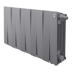 Биметаллический радиатор Royal Thermo PianoForte 300 Серебристый VR80 (10 секций)