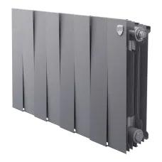 Биметаллический радиатор Royal Thermo PianoForte 300 Серебристый (8 секций)