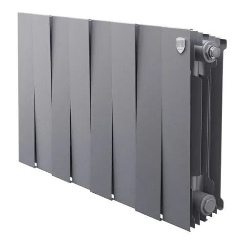 Биметаллический радиатор Royal Thermo PianoForte 300 Серебристый (8 секций)