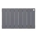 Биметаллический радиатор Royal Thermo PianoForte 300 Серебристый (8 секций)