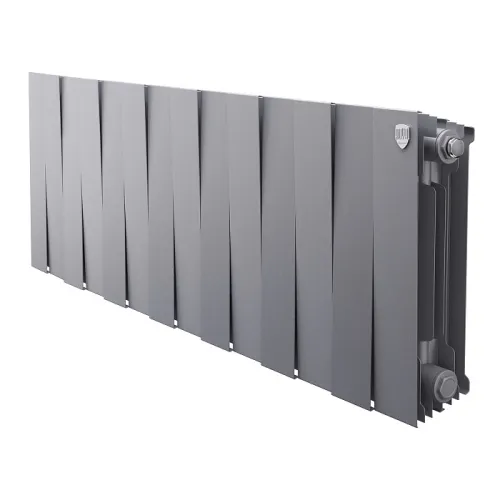 Биметаллический радиатор Royal Thermo PianoForte 300 Серебристый (14 секций)