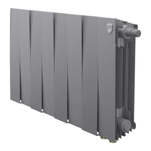 Биметаллический радиатор Royal Thermo PianoForte 300 Silver Satin VDR80 (8 секций)