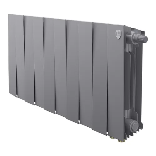 Биметаллический радиатор Royal Thermo PianoForte 300 Silver Satin VDR80 (10 секций)