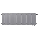Биметаллический радиатор Royal Thermo PianoForte 300 /Silver Satin (14 секций) VDR