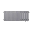 Биметаллический радиатор Royal Thermo PianoForte 300 /Silver Satin (12 секций) VDR
