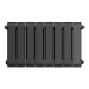 Биметаллический радиатор Royal Thermo PianoForte 300 /Noir Sable (8 секций)