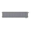 Биметаллический радиатор Royal Thermo PianoForte 200 /Silver Satin (16 секций) VDR