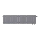 Биметаллический радиатор Royal Thermo PianoForte 200 /Silver Satin (14 секций) VDR