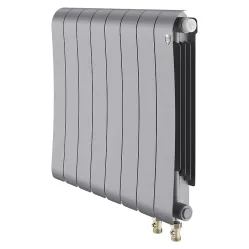 Биметаллический радиатор Royal Thermo Infinity 500 Silver Satin VR80 (8 секций)