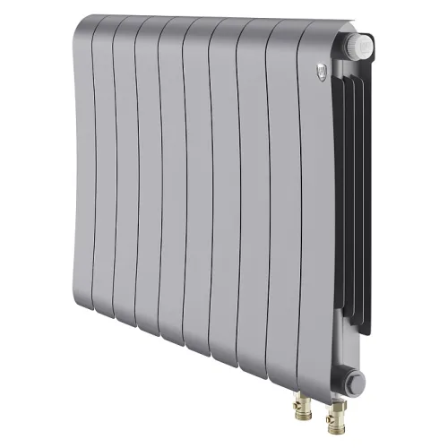 Биметаллический радиатор Royal Thermo Infinity 500 Silver Satin VR80 (10 секций)