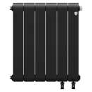 Биметаллический радиатор Royal Thermo Infinity 500 Noir Sable VR80 (6 секций)
