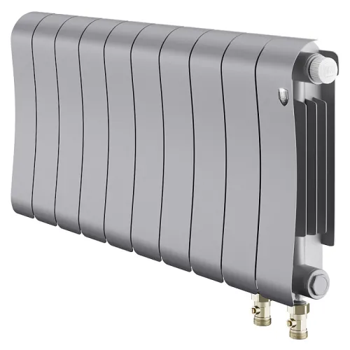 Биметаллический радиатор Royal Thermo Infinity 300 Silver Satin VR80 (10 секций)