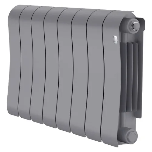 Биметаллический радиатор Royal Thermo Infinity 300 Silver Satin (8 секций)