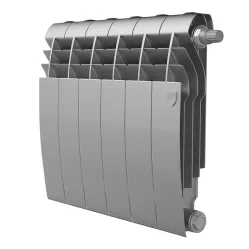Биметаллический радиатор Royal Thermo BiLiner 350 /Silver Satin VR (6 секций)