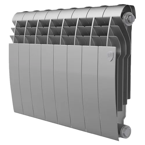 Биметаллический радиатор Royal Thermo BiLiner 350 /Silver Satin (8 секций)